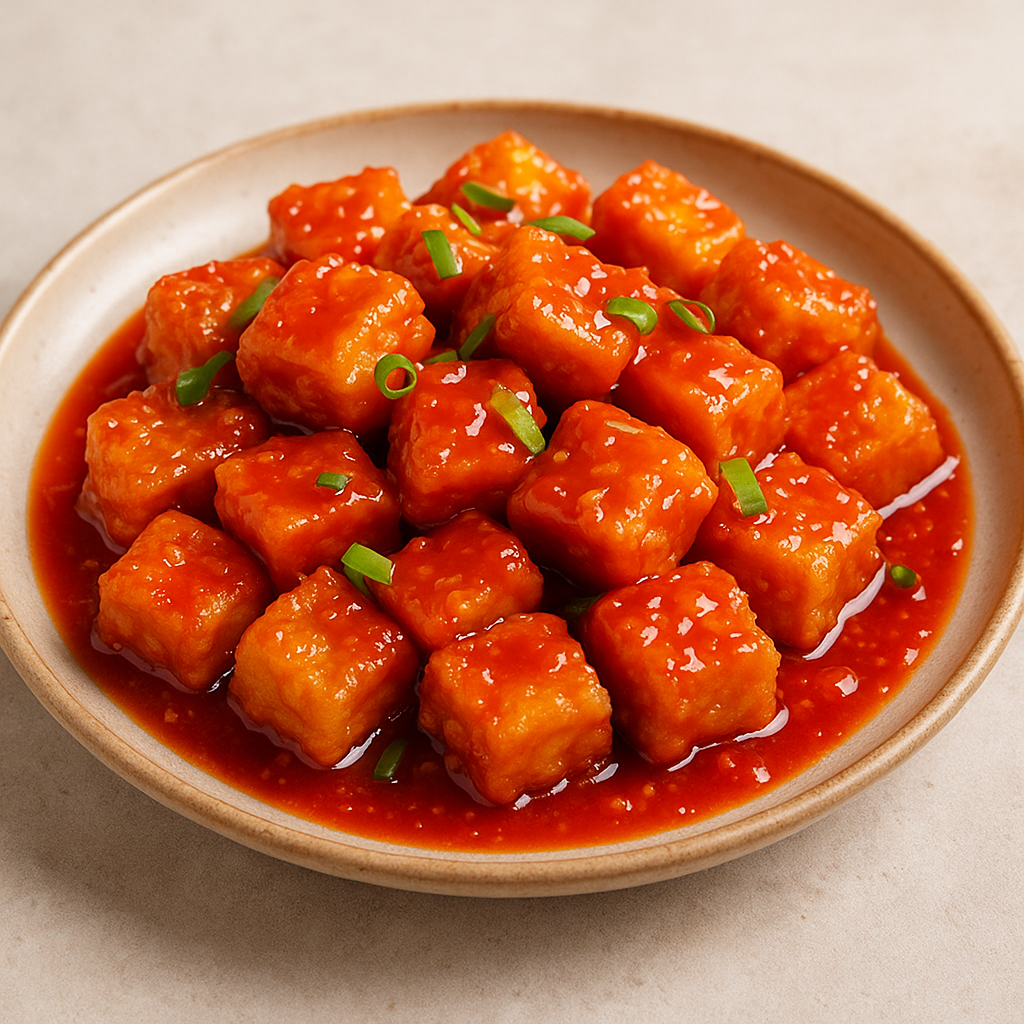 Resep Praktis Tahu Krispi Saus Pedas Manis Rumahan
