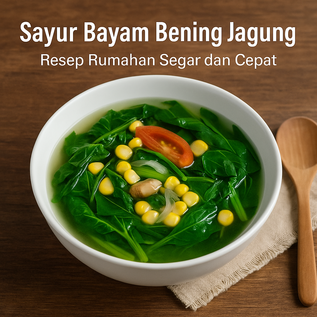 Sayur Bayam Bening Jagung: Segar, Cepat, dan Bergizi