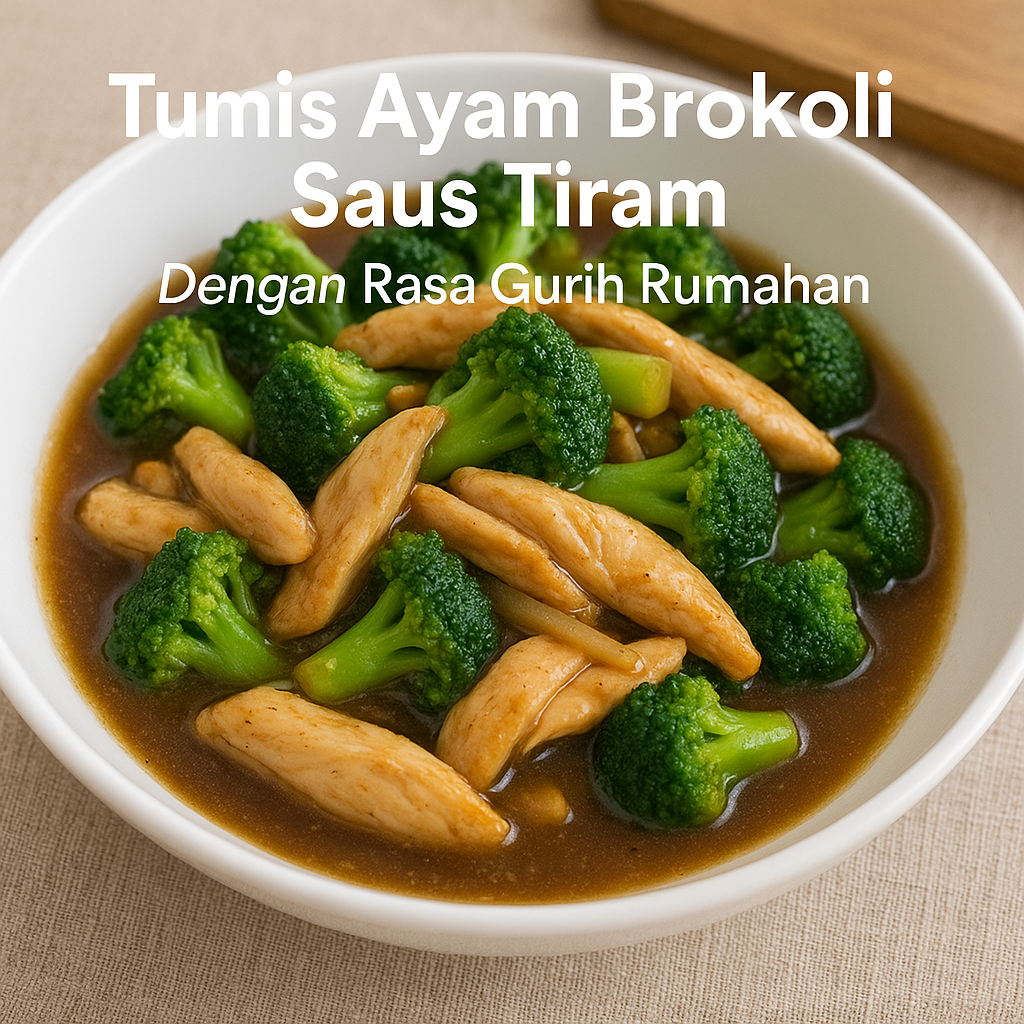 Tumis Ayam Brokoli Saus Tiram dengan Rasa Gurih Rumahan