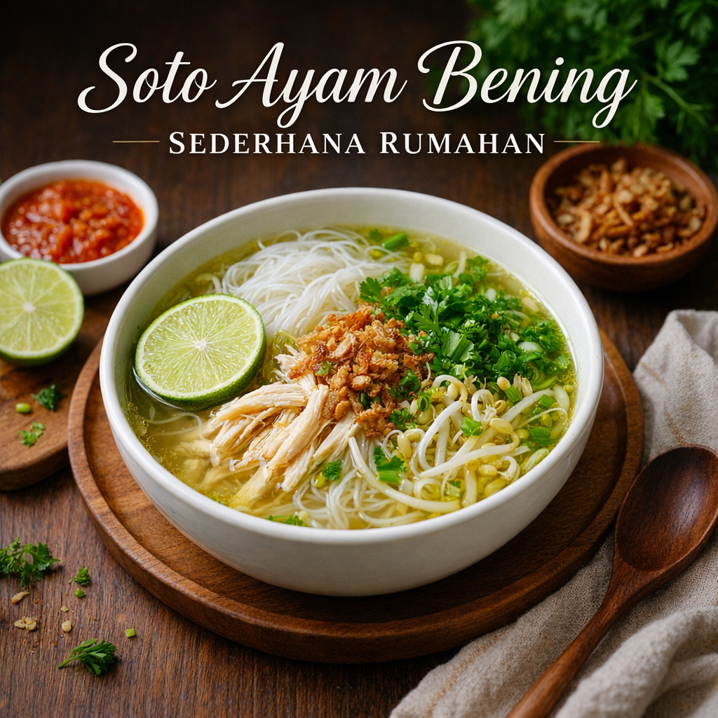 Cara Membuat Soto Ayam Bening Sederhana Rumahan